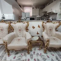 مبل سلطنتی نه نفره همراه با میز عسلی سه عدد|مبلمان خانگی و میز عسلی|اقبالیه, |دیوار
