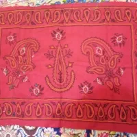 پشتی پته خط دوزی شده شال قدیمی