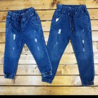 شلوار جین پارچه پر بچگانه سایز ۵۰ تا ۱۰۵ رباط کریم