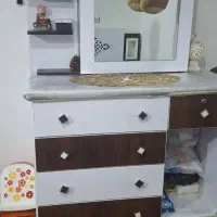 تخت و دراور میزآرایش|تخت و سرویس خواب|رشت, پیرکلاچای|دیوار
