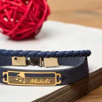 انواع دستبندبا پلاک طلا از2600000به بالا