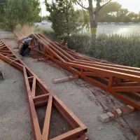 جوشکاری واهنگری سیار اسکلت فلزی سوله شیروانی سقف|خدمات پیشه و مهارت|قم, انسجام|دیوار