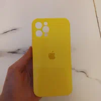 قاب گوشی ۱۲ پرو زرد سیلیکونی