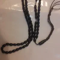 تسبیح سنگی کهنه ذکر.مهره گردنی یمنی.نعل رزق