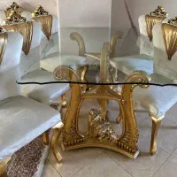 مبلمان استیل به همراه نهارخوری|مبلمان خانگی و میز عسلی|تهران, جوادیه|دیوار