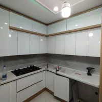 کابینت هایگلاس ترکیب هایگلاس و لیون روشن نئو|مصالح و تجهیزات ساختمان|تهران, یافت‌آباد|دیوار
