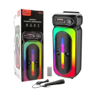 اسپیکر چمدانی بلوتوثی 8 اینچ بهمراه کنترل ومیکروفن|سیستم صوتی خانگی|رشت, کوی طالقانی|دیوار