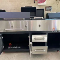 باربیکیو 180 سانت نما استیل همه کاره با فر سینک و.|اجاق گاز و لوازم برقی پخت‌وپز|تهران, شوش|دیوار