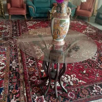 میز گرد طرح قارچ شیشه ای میز مستطیل طرح چوب|مبلمان خانگی و میز عسلی|تبریز, |دیوار