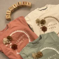 بلوز تک گل نیم دایره (۵ الی ۸ سال)