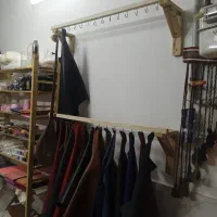 قفسه فلزی چوبی رگال دکور شلف ویترین وسایل مغازه