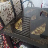 میز و صندلی غذاخوری 4نفره در حد نو|میز و صندلی غذاخوری|خرم‌آباد, |دیوار