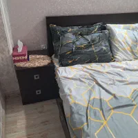 تخت خواب پا تختی و تشک عرض ۱۴۰