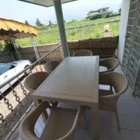 میز و صندلی پلاستیکی حصیری