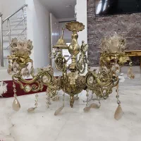 لوستر برنزی چهار شاخه طرح جدید