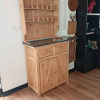 کافی بار و کنسول تمام چوب|بوفه، ویترین، کنسول|رشت, گلباغ نماز|دیوار