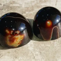 سنگهای موکل دار جفت شده سلطانی عقیق سلیمانی