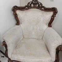 مبلمان دسته متکای استیل چوب گردو|مبلمان خانگی و میز عسلی|تهران, ارجمندی راد|دیوار