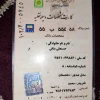 یک کارت ماشین پیدا شده