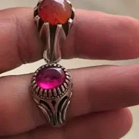 انگشتر عقیق و یاقوت