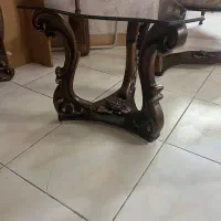 مبل استیل به همراه جلومبلی و عسلی|مبلمان خانگی و میز عسلی|تهران, هفده شهریور|دیوار