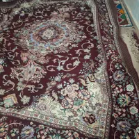 یک جفت روفرشی رنگ زرشکی خوش رنگ  مخمل|روفرشی|کازرون, |دیوار