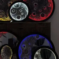 آینه ماه|آینه|میبد, |دیوار