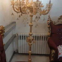 دو عدد لوستر ایستاده 13 شعله سالم و تمیز|لوستر و چراغ آویز|مشهد, خاتم الانبیا|دیوار