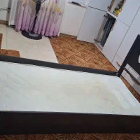تخت تک نفره همراه با تشک .در حد نو|تخت و سرویس خواب|اسالم, |دیوار