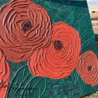 تابلوگل برجسته|تابلو، نقاشی، عکس|رشت, رشتیان|دیوار