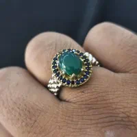 انگشتر نقره عقیق سبز|جواهرات|باوی, |دیوار
