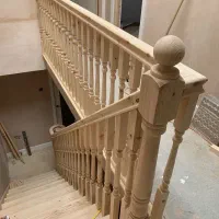 اجرای پله و نرده ی چوبی|خدمات پیشه و مهارت|فردیس, شهرک ناز|دیوار