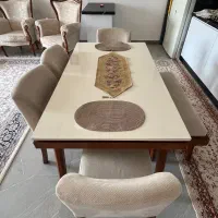 میزغذاخوری شش نفره|میز و صندلی غذاخوری|خشکبیجار, |دیوار