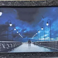 تابلو نوری چراغ دار ۴۵ در ۳۰ سانت