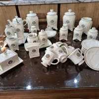 سرویس پا سماوری یا (صبحانه خوری)|ظروف سرو و پذیرایی|رودهن, |دیوار