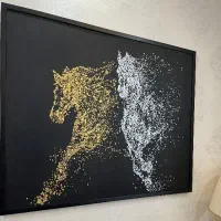 تابلو رنگ روغن اسب سرکش|تابلو، نقاشی، عکس|اراک, |دیوار