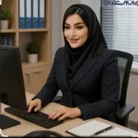منشی خانم همکاری دفتر املاک