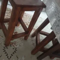 گلدان و چهار پایه چوبی|صنایع دستی و سایر لوازم تزئینی|تهران, علی‌آباد|دیوار