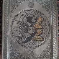 سینی برنجی قلمزنی شده|کلکسیون اشیاء عتیقه|بیرجند, |دیوار