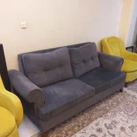 مبل راحتی دورنگ
