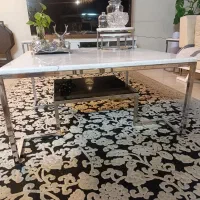 میز وسط سنگ و استیل
