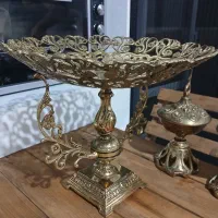 یک عدد میوه خوری و دو عدد قندان(برنز)|ظروف سرو و پذیرایی|ماهدشت, |دیوار