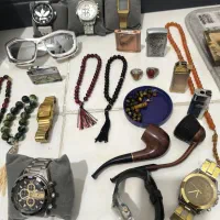 ساعت انگشتر پیپ تسبیح فندک عتیقه