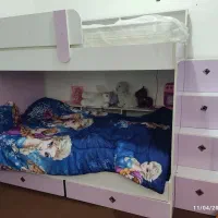 تخت دو طبقه|تخت و سرویس خواب|مبارکه, |دیوار