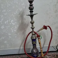 قلیان تنه برنز حکاکی شده (معاوضه)|کلکسیون و سرگرمی|ری, |دیوار
