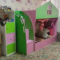 تخت دو طبقه سه تیکه