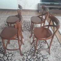 ۴عدد صندلی چوب راش نو نو بدونه یک نقطه زده