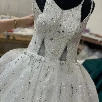 لباس عروس سنگ دوزی شده