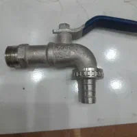 شیر حیاط برنجی دسته گازی برند اذران
