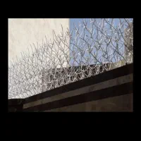 حفاظ نرده دزدگیر بوته‌ای جان پناه درب آکاردئون|مصالح و تجهیزات ساختمان|استهبان, |دیوار